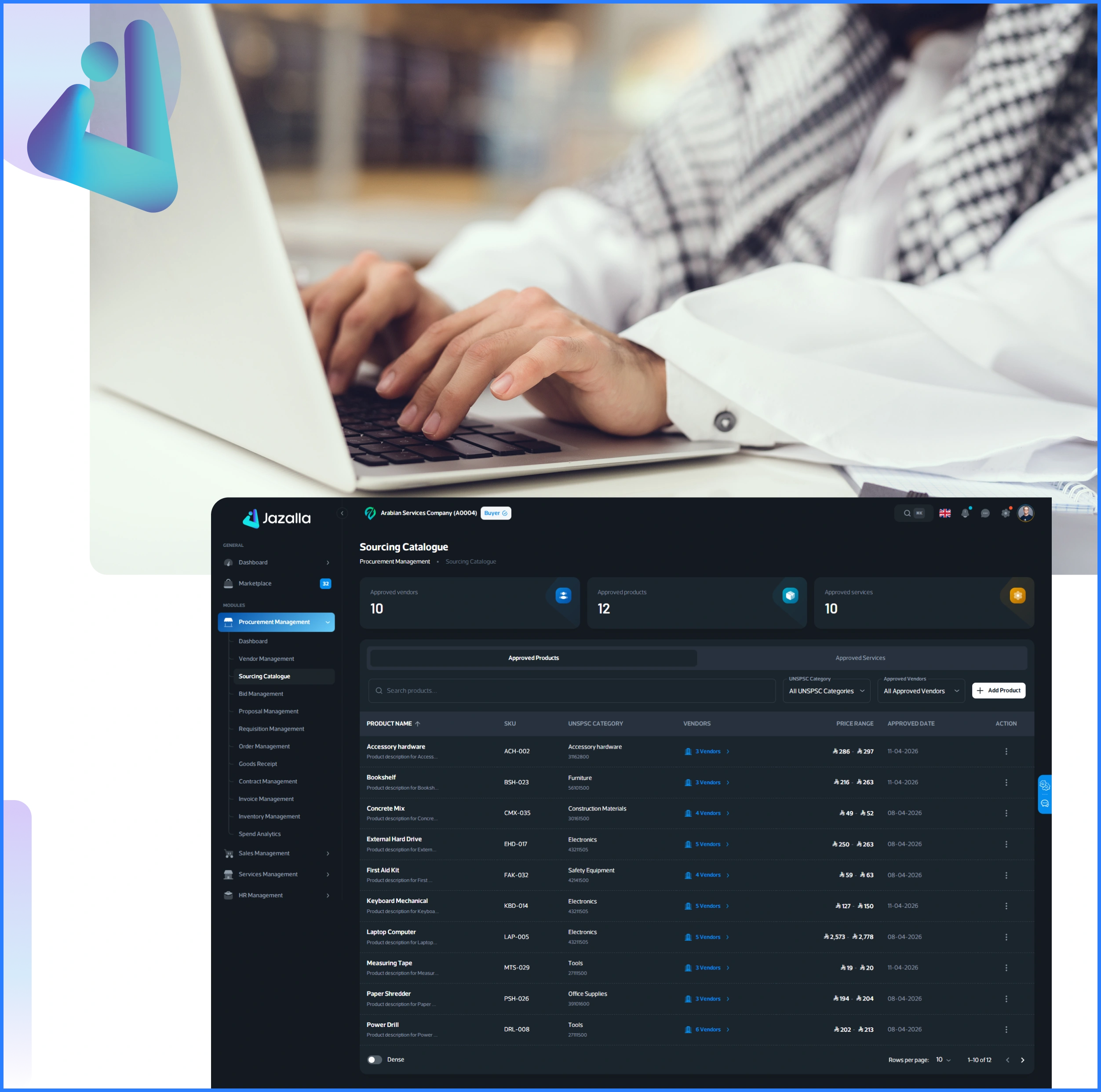Standardize Procurement
with a Unified Sourcing Catalogue